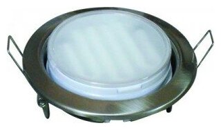 Светильник Ecola GX53 H4 Downlight without reflector_satin chrome (светильник) 38х106 FS53P2ECB