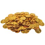 Золотые монеты Пиратский сундук 100 шт - изображение
