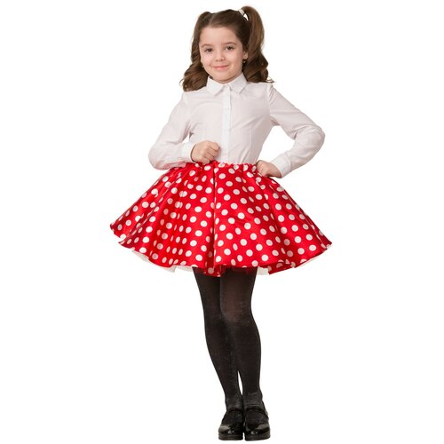 фото Аксессуар для праздника батик карнавальная юбка в горошек детская, 116-128 см