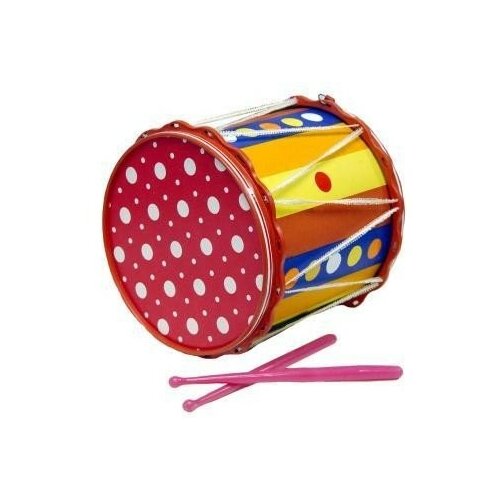 Барабан детский Тула с палочками, пластиковый Походный звук спокойный (С2-1/с-4) барабан походный тула тула