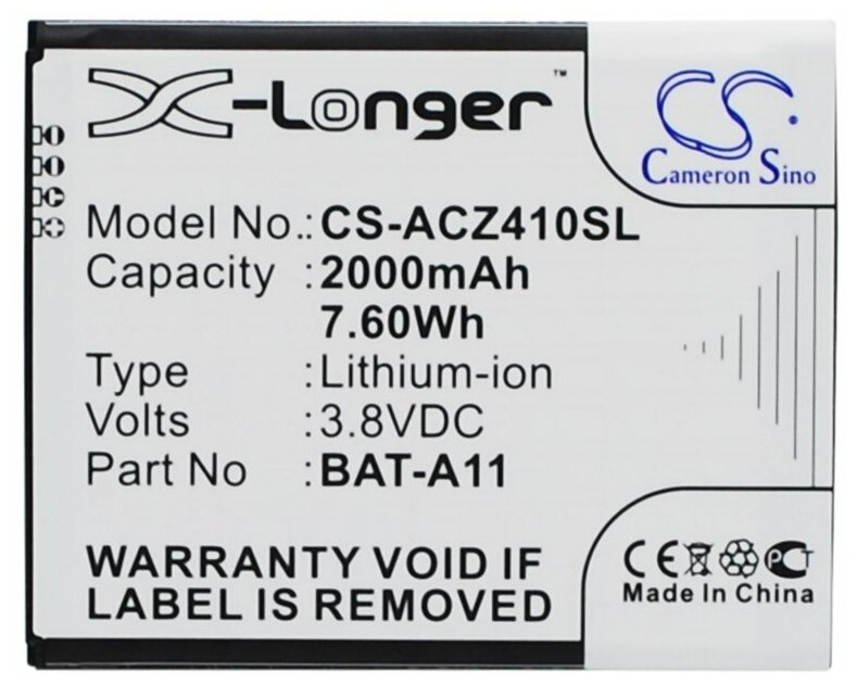 Аккумулятор для Acer Liquid Z410 Duo (BAT-A11 KT.0010K.007)