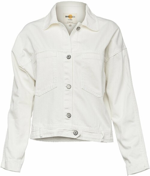 Джинсовая куртка , размер 38/40, белый