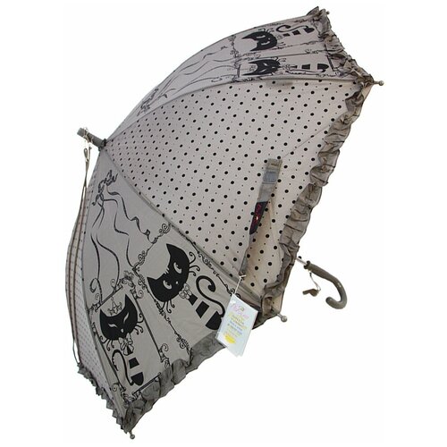 Детский зонт-трость Popular umbrella полуавтомат 601/фиолетовый,белый