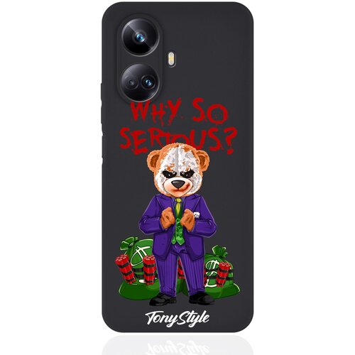 Черный силиконовый чехол Tony Style для Realme 10 Pro Tony Style Why so serious черный силиконовый чехол для realme c3 tony style why so serious