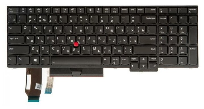 Клавиатура для ноутбука Lenovo IBM Thinkpad черная с подсветкой 4318₽