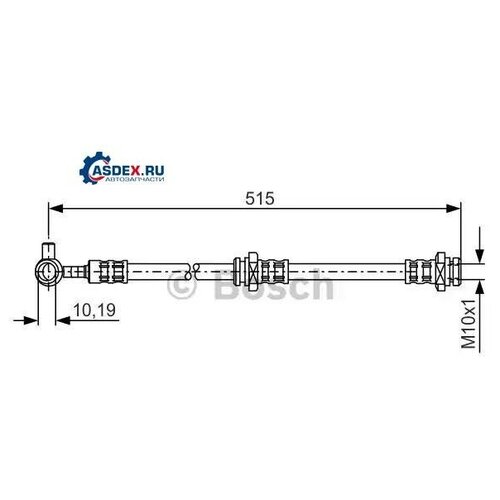 BOSCH 1987476376 Шланг тормозной BOSCH 1987476376 X-Trail 01-06 пер R