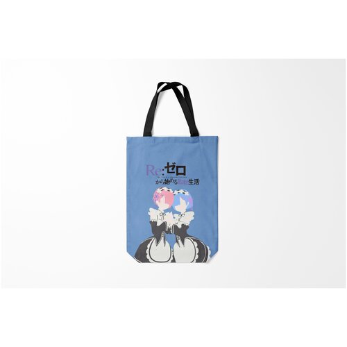 фото Сумка-шоппер / 31х42 см / аниме / re zero. жизнь с нуля в альтернативном мире burnettie