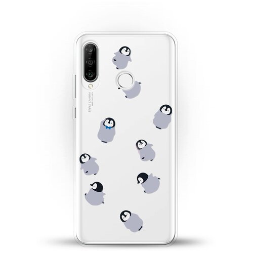 фото Силиконовый чехол несколько пингвинов на huawei p30 lite andy & paul