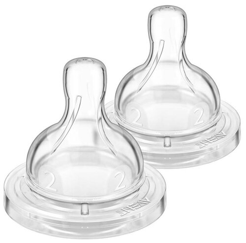 Соска Philips AVENT Anti-colic SCF632/27 силиконовая 1м+, 2 шт.