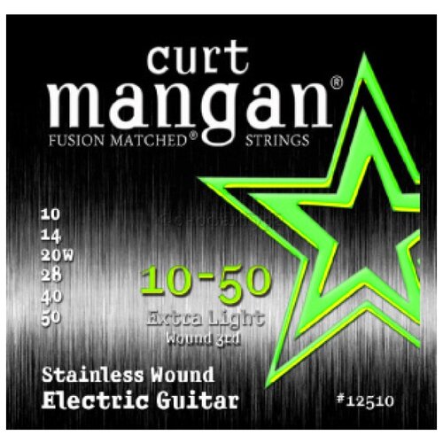 Curt Mangan Electric Stainless Steel 10-50 струны для электрогитары mangan