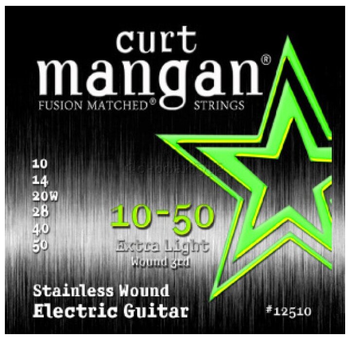 Curt Mangan Electric Stainless Steel 10-50 струны для электрогитары