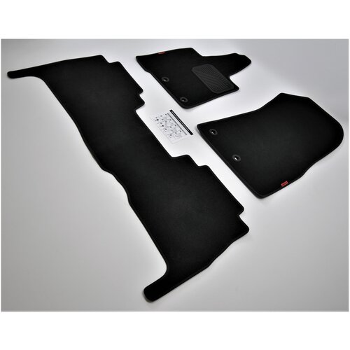 фото Коврики в салон текстиль комплект для toyota land cruiser vii 200 2007- на резиновой основе с крепежом. comfort