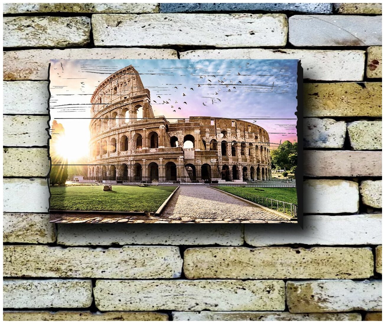 Картина на досках 'Рим. Колизей' 35/50 см