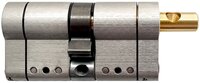 Цилиндр MOTTURA PRO 122(61+61)мм, ключ/вертушка, никель