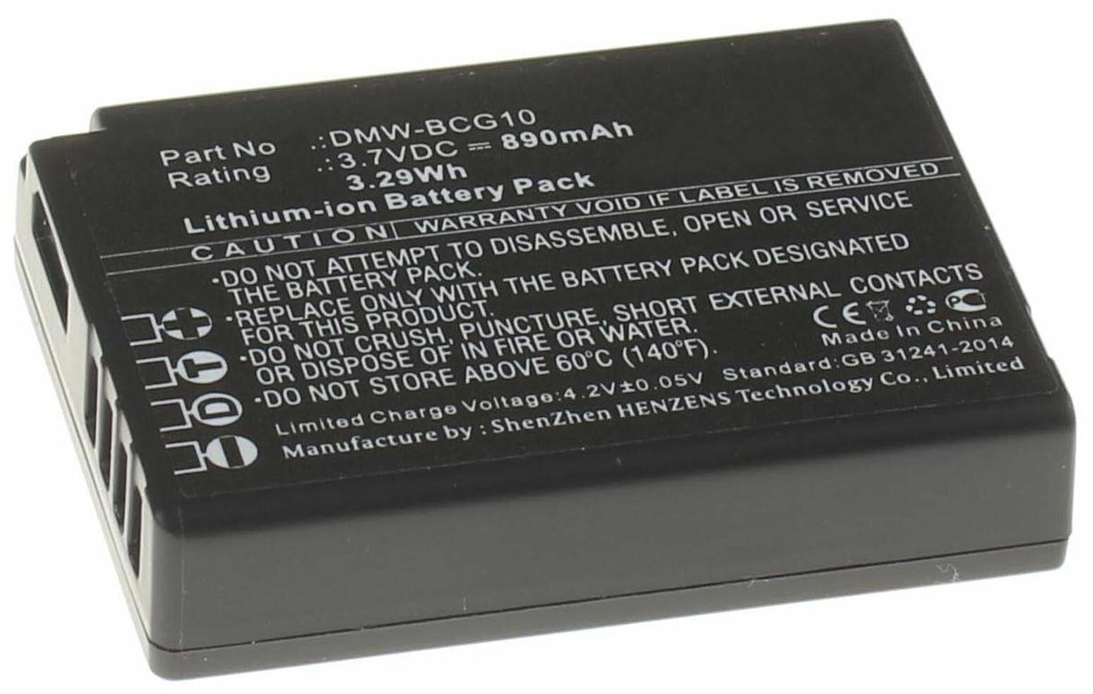 Аккумулятор iBatt iB-B1-F319 890mAh для Leica, Panasonic DMW-BCG10E, DMW-BCG10,