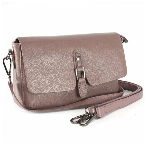 фото Сумка женская натуральная кожа gu 163-6003, 1отд+карм/пер, 2плеч/рем, сирень 228237 аделия