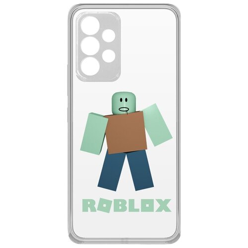 Чехол-накладка Krutoff Clear Case Roblox-Зомби для Samsung Galaxy A33 (A336) чехол накладка krutoff clear case minecraft крипер для samsung galaxy a33 a336