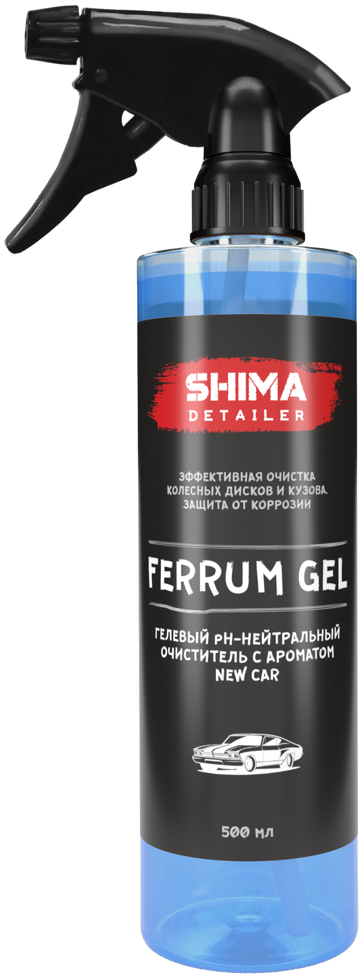 SHIMA DETAILER "FERRUM GEL" new car Гелевый нейтральный очиститель500 мл