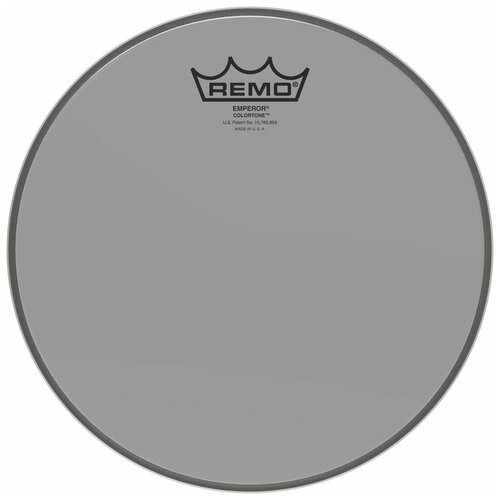 Remo BE-0310-CT-SM 10 Emperor Colortone, пластик 10 для барабана прозрачный, двойной, тёмно-серый remo be 0310 ct pu 10 emperor colortone пластик для барабана прозрачный двойной пурпурный