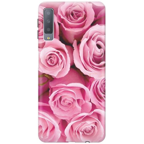 фото Gosso ультратонкий силиконовый чехол-накладка для samsung galaxy a7 (2018) с принтом "букет роз"