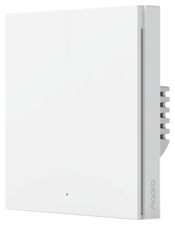 Умный выключатель одноклавишный AQARA Smart Wall Switch H1 [ws-euk01] - фото №1