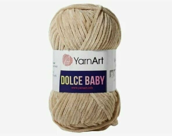 Пряжа YarnArt Dolce baby 50 гр/85 м 100% микрополиэстер 747 бежевый 2 шт.