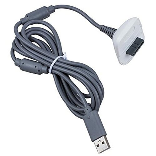 Зарядный кабель для геймпада белый (Xbox360)