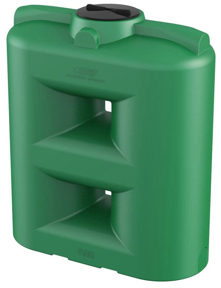 Емкость 1500 литров Polimer Group SL 1500 для воды/ топлива, цвет зелёный