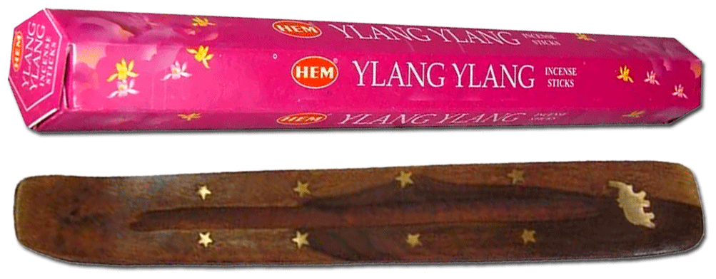 Благовония HEM "Ylang-Ylang" (Иланг-Иланг), 20 палочек + подставка