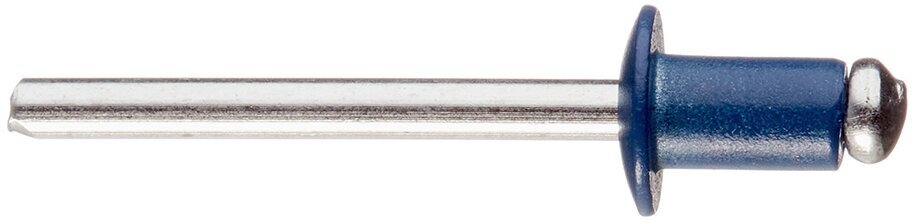 фото Заклепка вытяжная 4,8x8 мм алюминий/сталь синяя RAL 5005 (100 шт.)