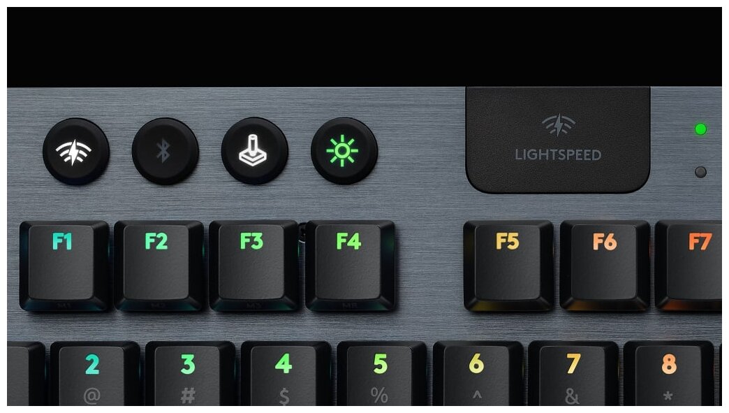 Клавиатура LOGITECH G915 TKL Lightspeed, USB, Bluetooth/Радиоканал, черный [920-009536] - фото №8