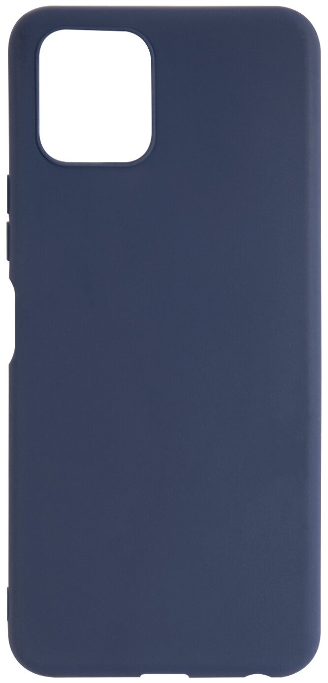 Чехол для Vivo Y31s / Виво Y31s с покрытием софт тач силиконовая накладка синяя