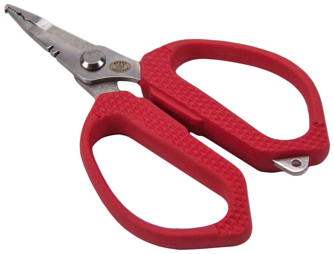 Ножницы многофункц. Grows Culture FISHING SCISSORS 120 мм цв. Красный (нерж. сталь) GC-X409