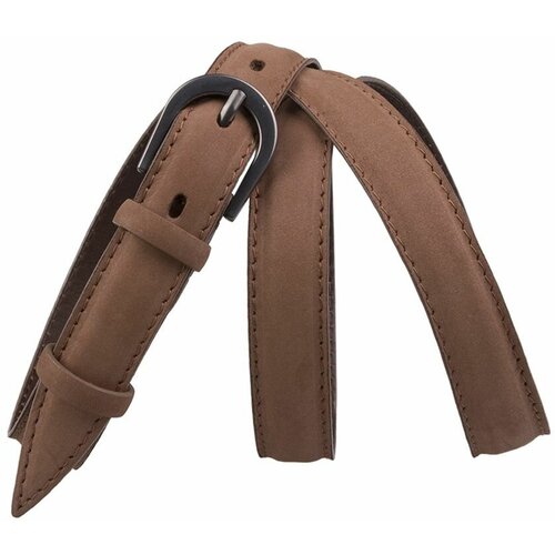 фото Ремень mayer, натуральная кожа, металл, для женщин, размер 46, длина 108 см., коричневый