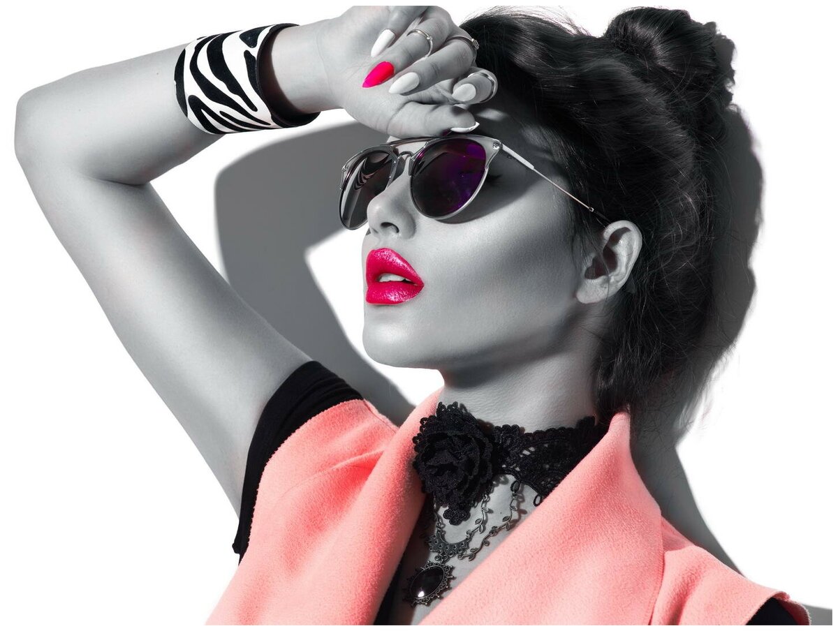 Постер на холсте Контрастный образ 74см. x 50см. — купить сегодня c доставк...