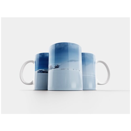 фото Кружка "зимний пейзаж, зима, снег" 320 мл lotsprints