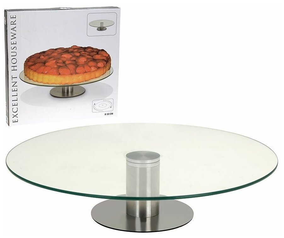 фото Тортница сьюзен, стекло, металл, 30 см, Koopman International 170414860