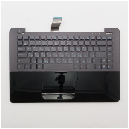 Клавиатура (топ-панель) для ноутбука Asus UX30, UX30S черная с черным топкейсом клавиатура топ панель для ноутбука asus x502 черная с черным топкейсом