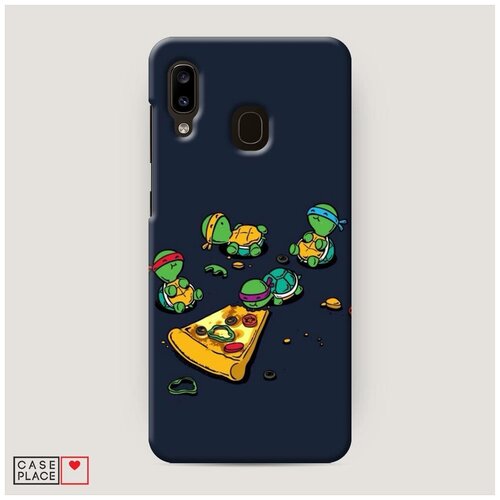 фото Чехол пластиковый samsung galaxy a30 пицца 6 case place