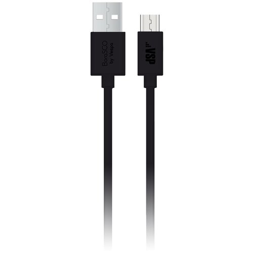 Кабель BORASCO USB - micro USB, 2А, 3м, черный