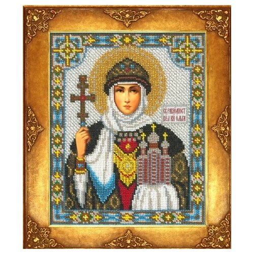 фото Набор для вышивания бисером русская искусница арт.315 би св. ольга 18х22,5 см