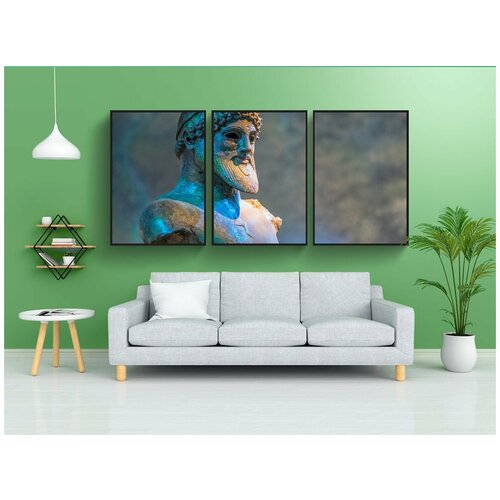 фото Набор модулных постеров для интерьера "посейдон, бог, бог моря" 60x90 см. в тубусе, без рамки lotsprints