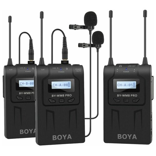Радиопетличная микрофонная система Boya BY-WM8 Pro-K2