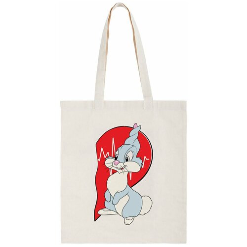 фото Сумка-шоппер coolpodarok "сердце зайка м (есть пара)"