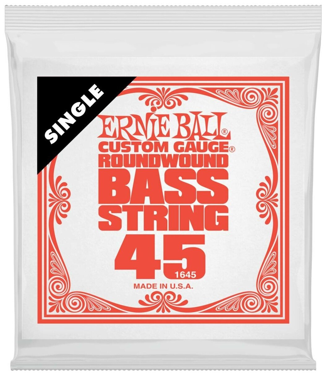 ERNIE BALL 1645 Nickel Wound .045 Струна одиночная для бас-гитары