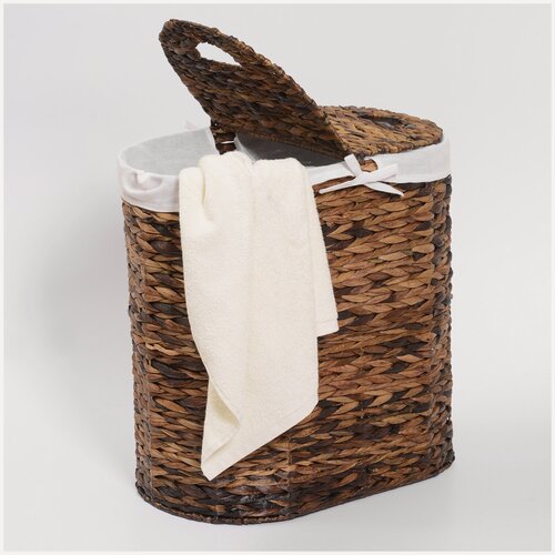 Изображение товара Корзина для белья в ванную с крышкой плетеная WB-611-L WasserKRAFT