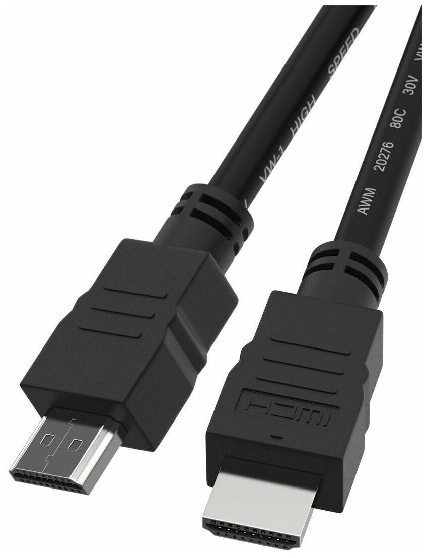 фото Ritmix / Кабель HDMI - HDMI 1.5м черный RCC-150