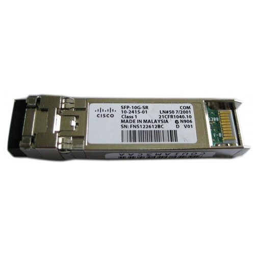 трансивер cisco sfp 10g sr s 10gbps 10gbase sr 850nm 300m pluggable minigbic fc Модуль CISCO SFP-10G-SR-S