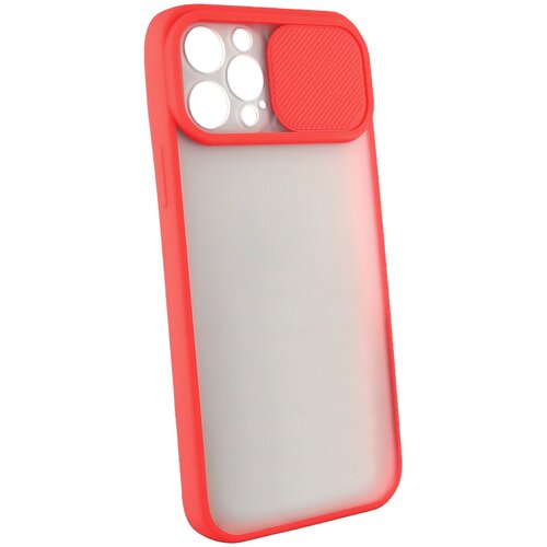 фото Защитный чехол с защитой камеры для iphone 12 pro max / на айфон 11 про макс / бампер / накладка красный luxcase