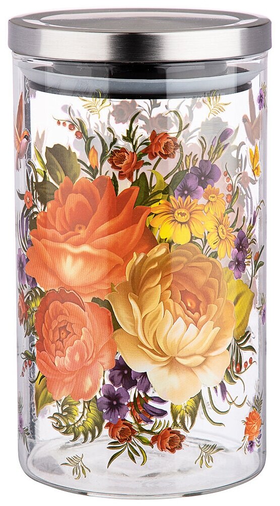 фото Емкость для сыпучих роскошный сад , 1200 мл Agness (887-148)